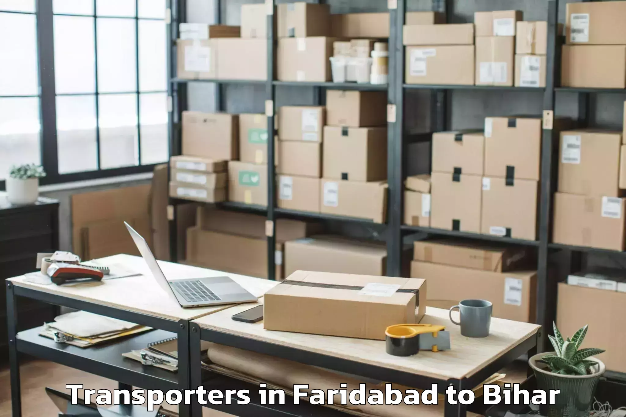 Quality Faridabad to Bairgania Transporters